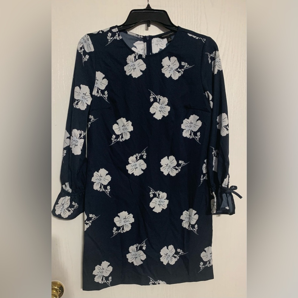 Banana Republic Tie Sleeve Floral Shift Dress